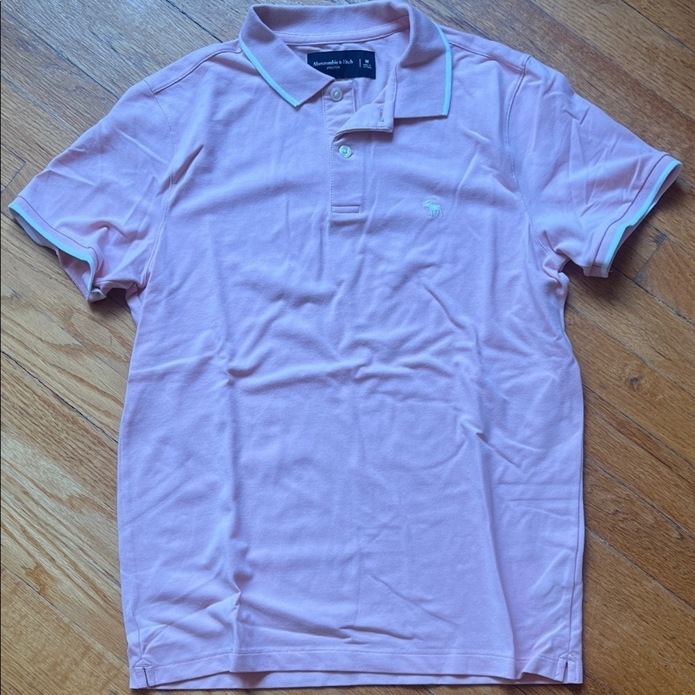 Abercrombie & Fitch Light Pink Polo Shirt